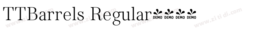 TTBarrels Regular字体转换